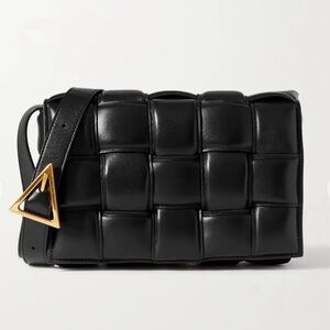 Black Quilted Leather Shoulder Bag